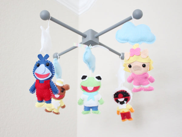 Classic Muppet Babies Mobile, Baby Crib Mobile, Nursery Room Decor