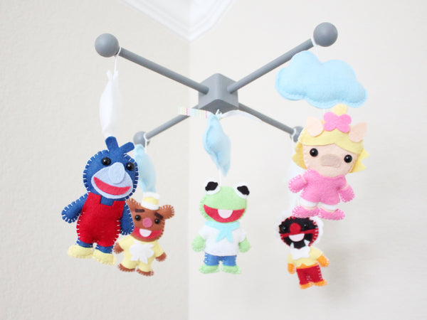 Classic Muppet Babies Mobile, Baby Crib Mobile, Nursery Room Decor