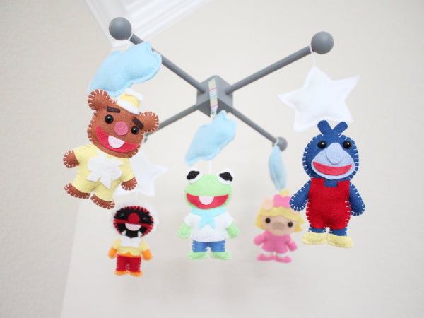 Classic Muppet Babies Mobile, Baby Crib Mobile, Nursery Room Decor