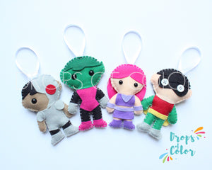 Teen Titans Plush Toys, Robin Justice League Ornaments